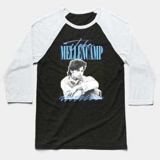 John J. Mellencamp ///// Retro 80s Fan Art Design Baseball T-Shirt